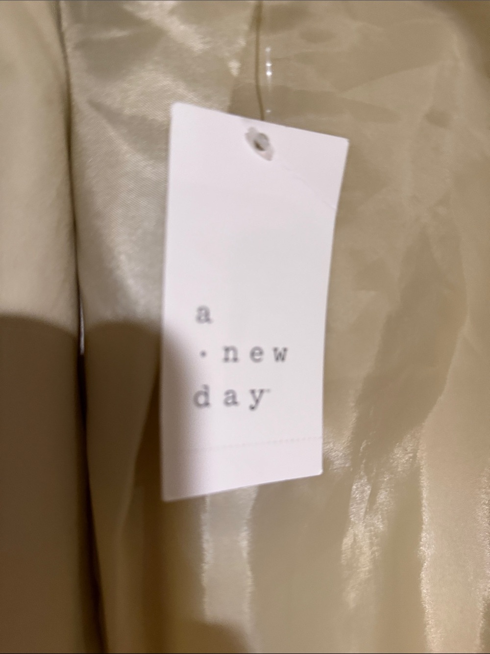 a new day Light Tan Anorak Coat with Snap Front - Picture 6 of 9